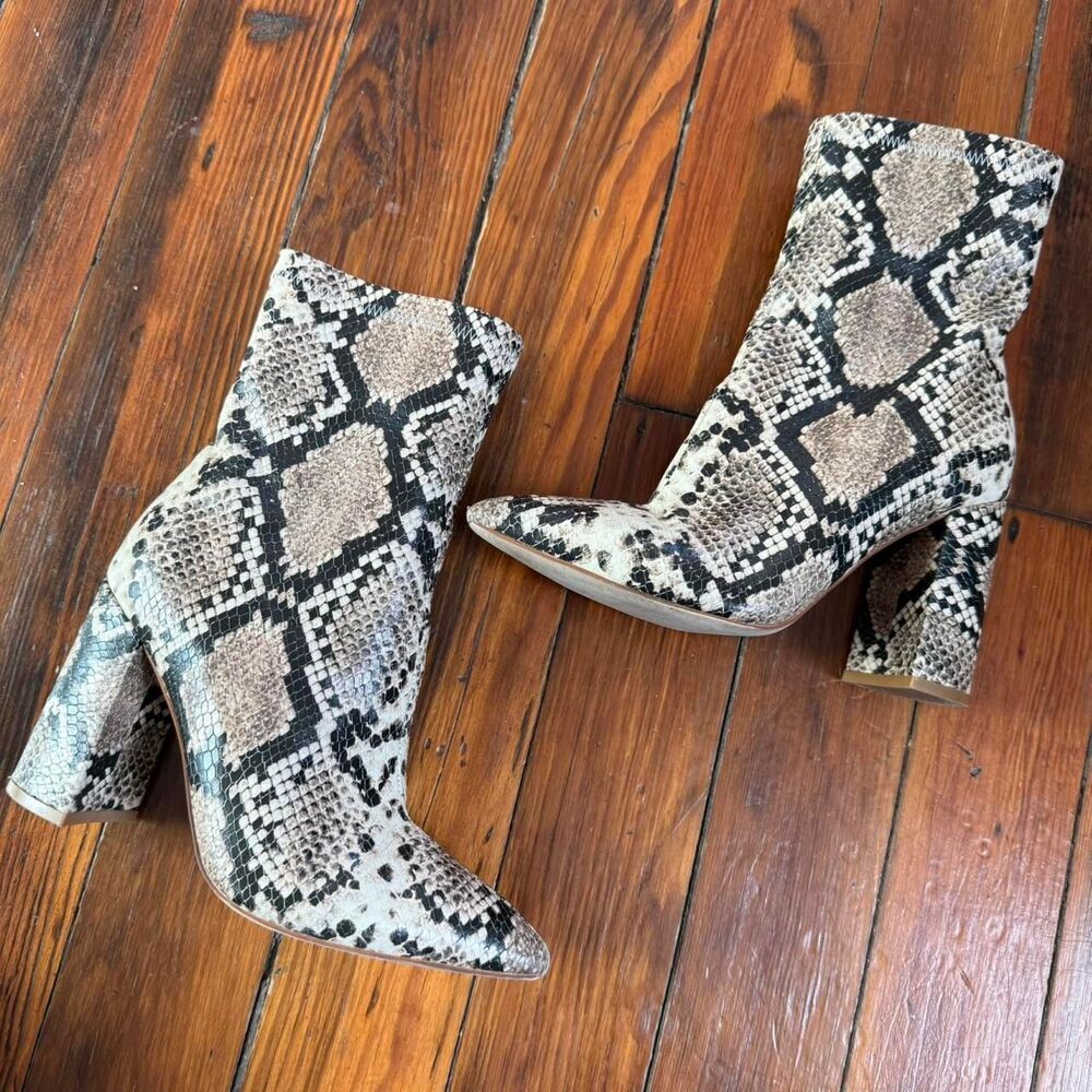 Jeffrey Campbell Women's snake print boots